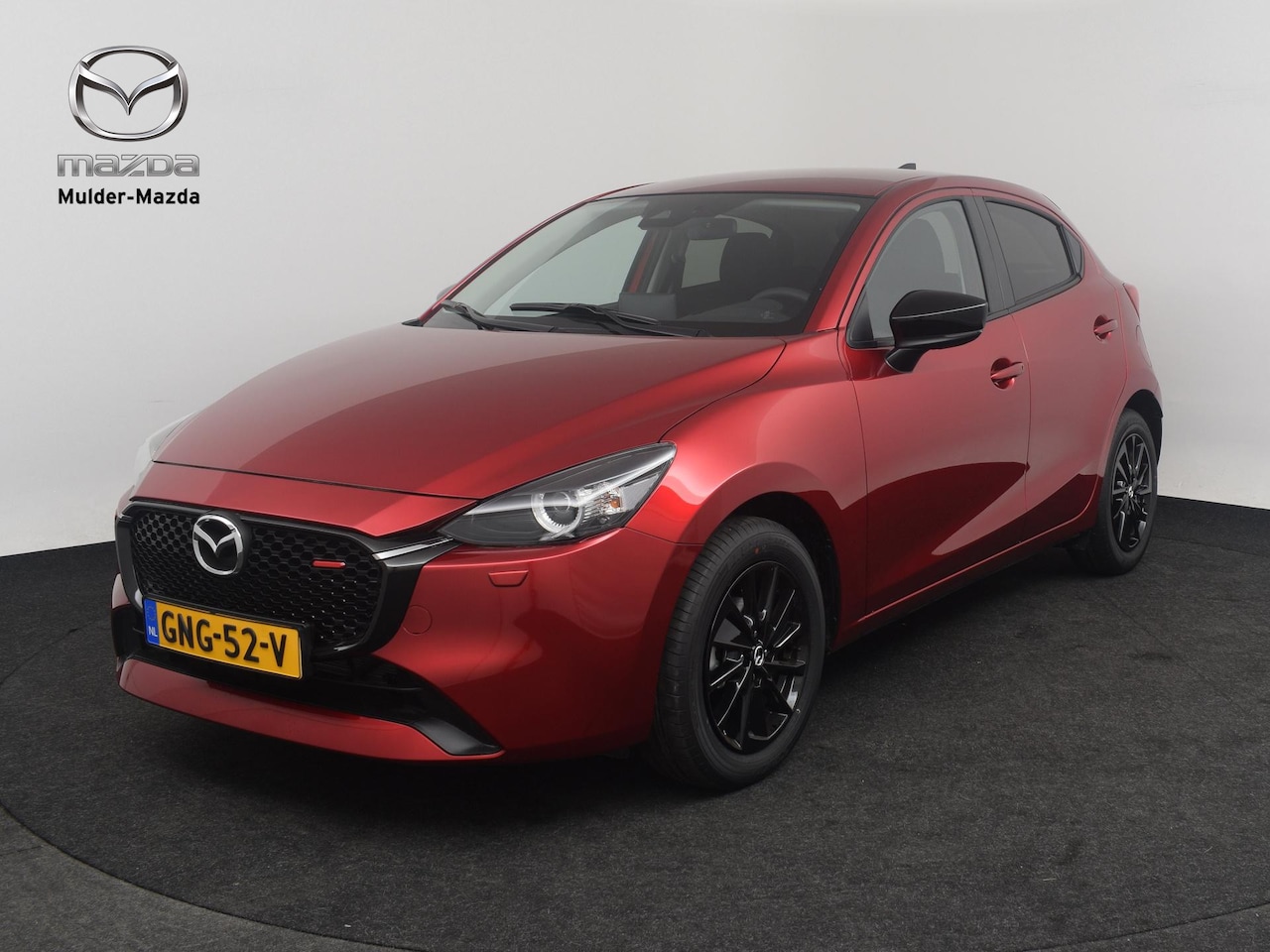 Mazda 2 - e-Skyactiv G 90 6MT Homura | 16-inch lichtmetalen velgen, Black | 8-inch LCD touchscreen k - AutoWereld.nl