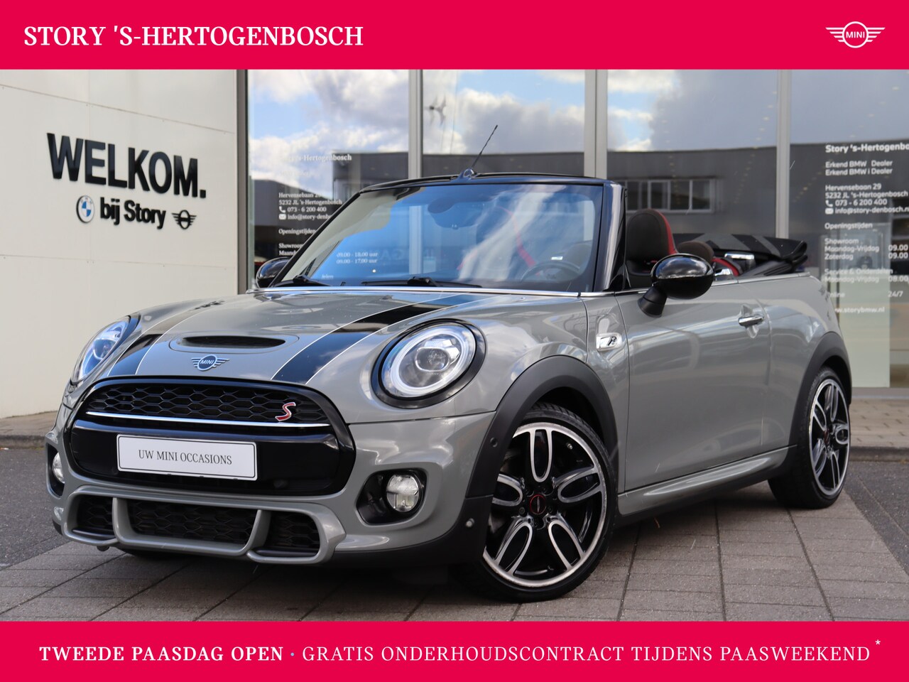 MINI Cabrio - Cooper S Knightsbridge Automaat / Achteruitrijcamera / JCW Sportstoelen / Comfort Access / - AutoWereld.nl