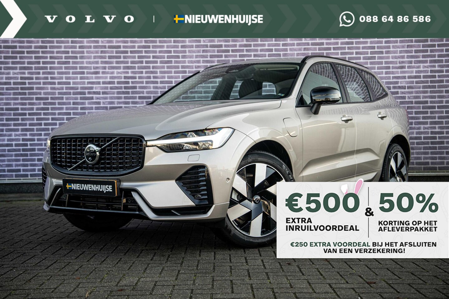 Volvo XC60 - T6 Recharge AWD Ultimate Dark Long Range | Trekhaak | Head-up Display | 360° Camera | Park - AutoWereld.nl