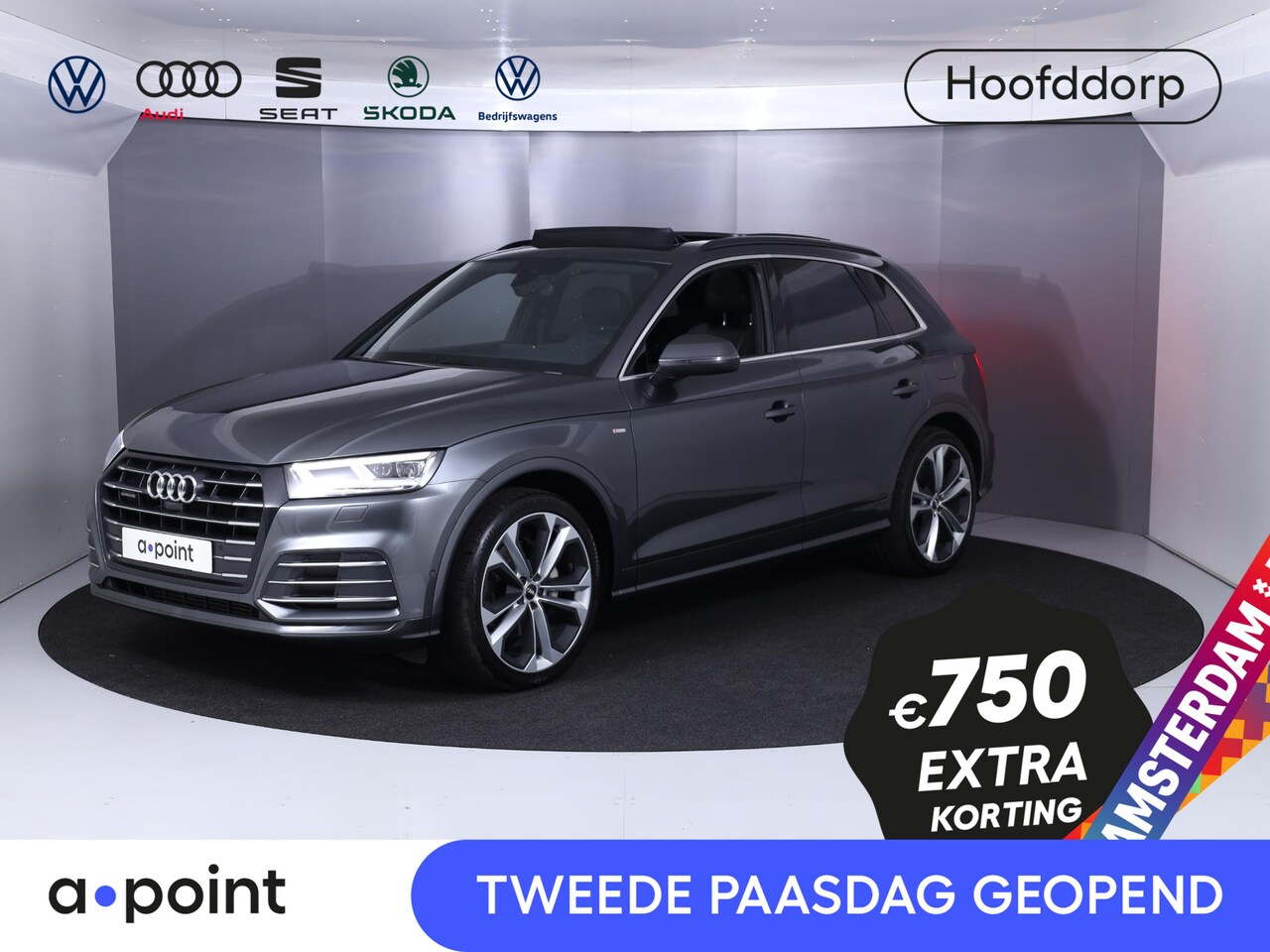 Audi Q5 - 55 TFSI e S edition 367 pk S-tronic | Panoramadak | Luchtvering | Elektr. trekhaak | Parke - AutoWereld.nl