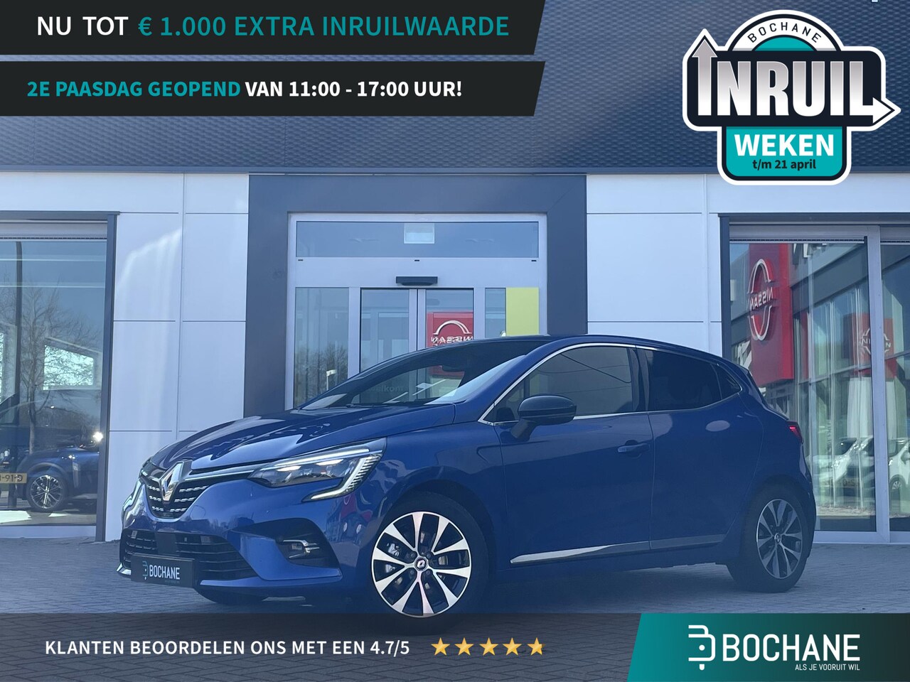 Renault Clio - 1.6 E-Tech Hybrid 145 Techno | Anfn. Trekhaak | Groot navigatie | Climate control | - AutoWereld.nl