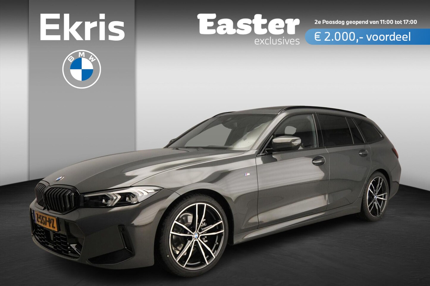 BMW 3-serie Touring - 318i | M-Sportpakket | LED | Leder | Navigatie | Trekhaak | Schuifdak | Sportstoelen | DAB - AutoWereld.nl