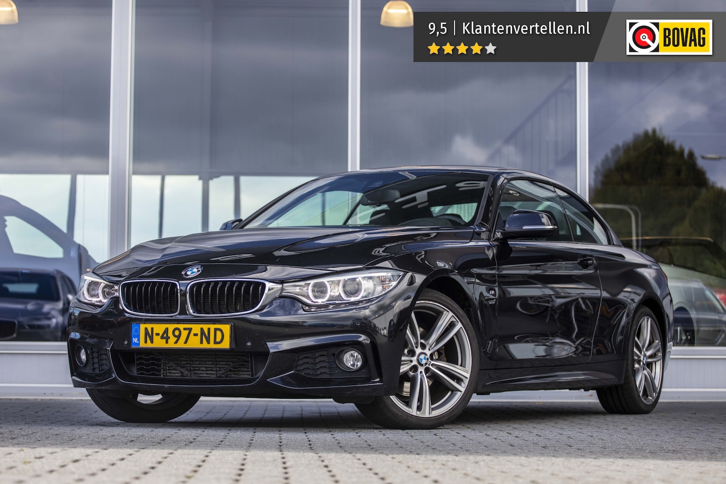 BMW 4-serie Cabrio - 428i xDrive High Executive | M-Sport | HUD | Memory | 19" | Camera - AutoWereld.nl