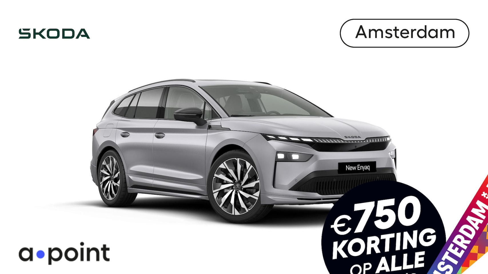 Skoda Enyaq iV - 85 Sportline 286 pk | Business upgrade pakket - ADVANCED | Panoramadak | 21 inch lichtmeta - AutoWereld.nl