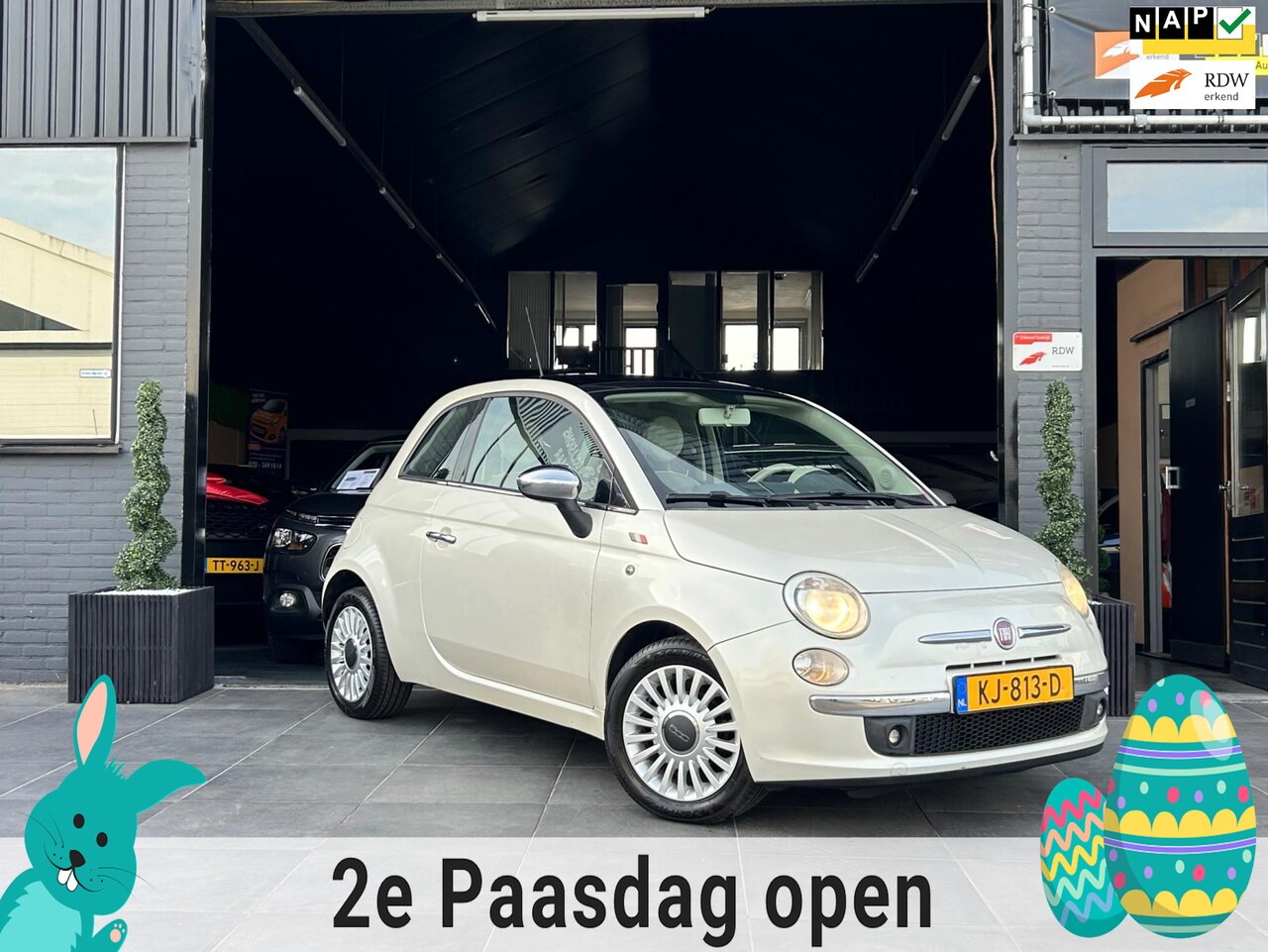 Fiat 500 - 1.2 Naked|Airco|El Pakket|Panormadak|APK| - AutoWereld.nl