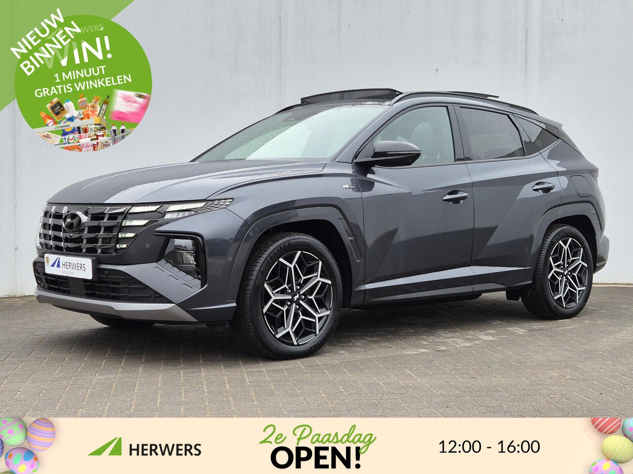 Hyundai Tucson - 1.6 T-GDI PHEV Plug-in N Line Sky 4WD Automaat / HUD / Glazen schuif- en kanteldak / Stuur - AutoWereld.nl