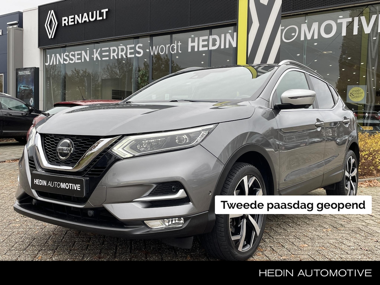 Nissan Qashqai - 1.2 Tekna + | Nappaleer | Panorama dak | AVM Camera's | Elektrische Stoelen + Geheugen + V - AutoWereld.nl
