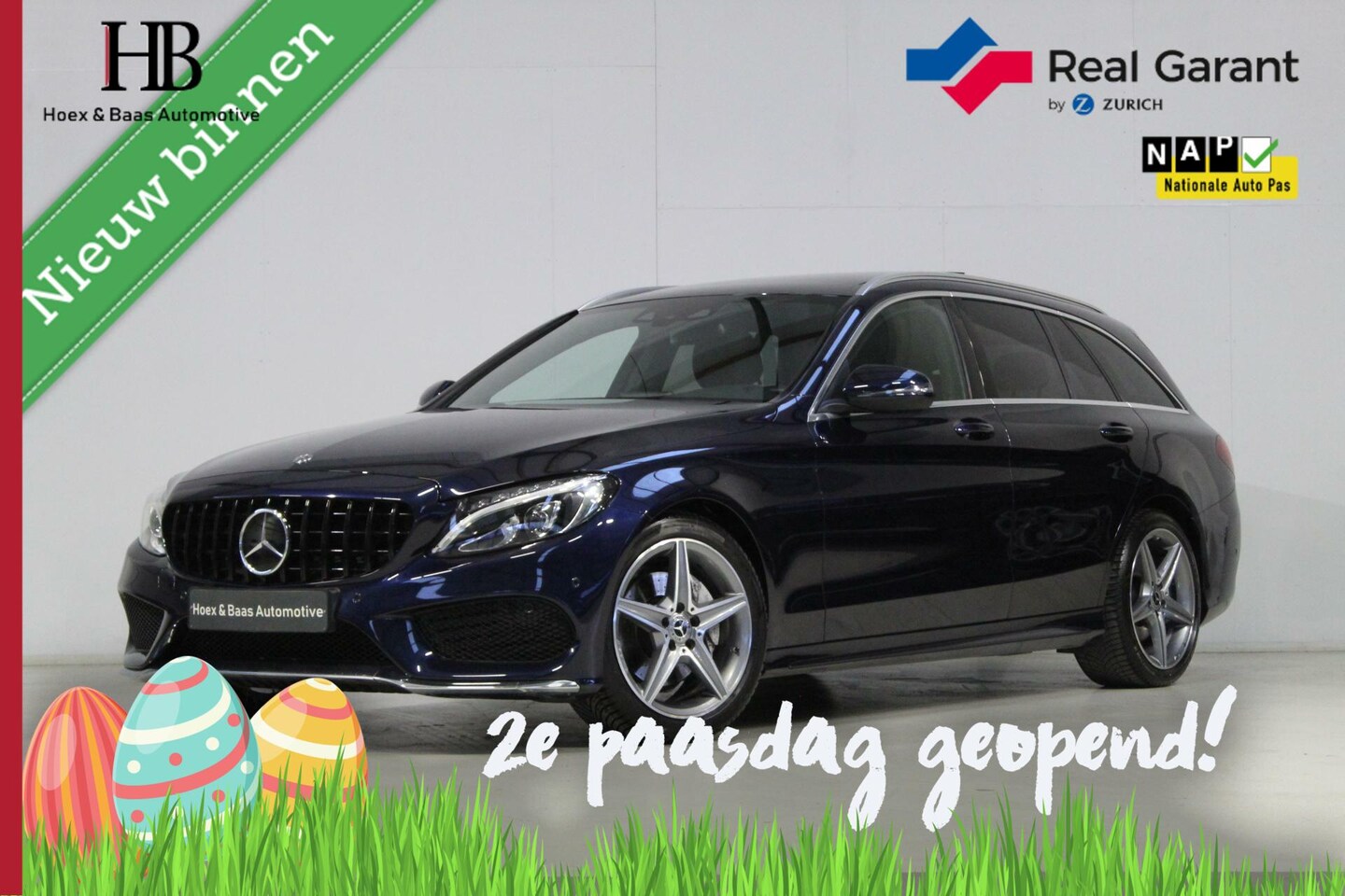 Mercedes-Benz C-klasse Estate - 180 AMG/Pano/Trekh/Distronic/Camera - AutoWereld.nl