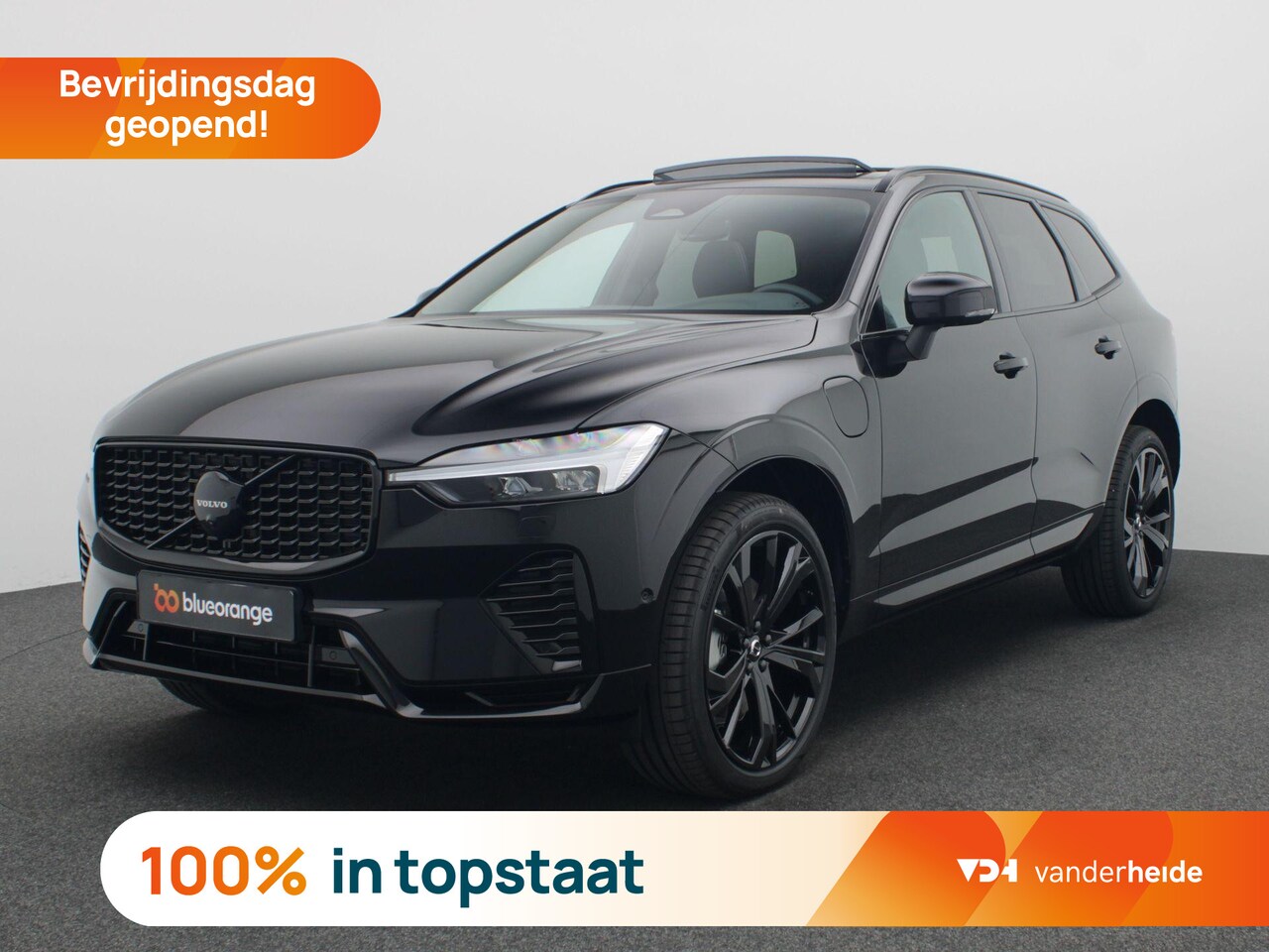 Volvo XC60 - 2.0 T6 Plug-in hybrid AWD Plus Black Edition 350PK Panoramadak, trekhaak, alarm, leder, el - AutoWereld.nl
