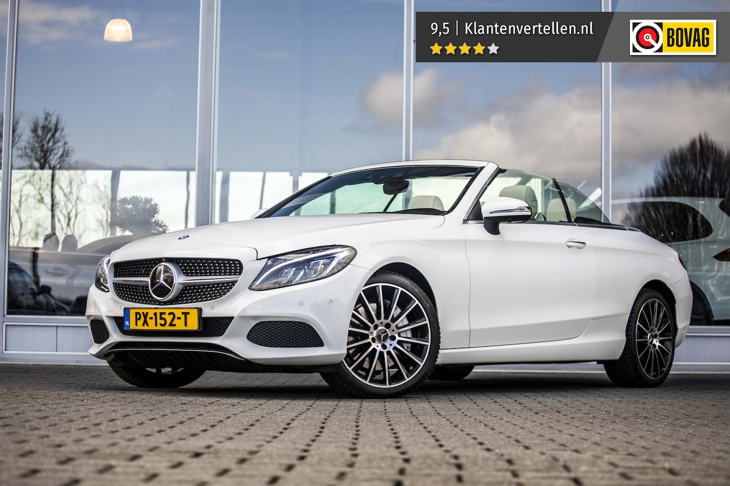 Mercedes-Benz C-klasse Cabrio - 400 4MATIC Prestige | Luchtv. | Burmester | Stoel verw. + venti. | Memory | 360° - AutoWereld.nl