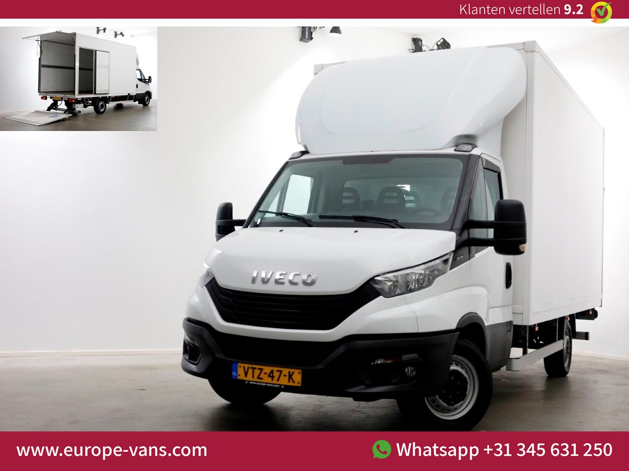Iveco Daily - 35S18 180pk 3.0 Bakwagen met laadklep 1008kg laadverm. 09-2022 - AutoWereld.nl