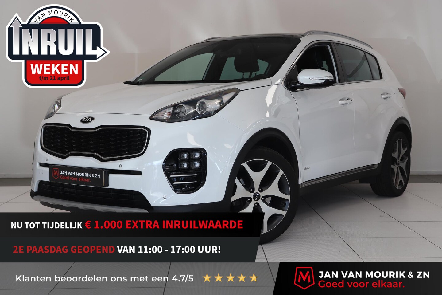 Kia Sportage - 1.6 T-GDI 4WD GT-Line Automaat | Camera | Leer | Navigatie | Schuif kanteldak | - AutoWereld.nl