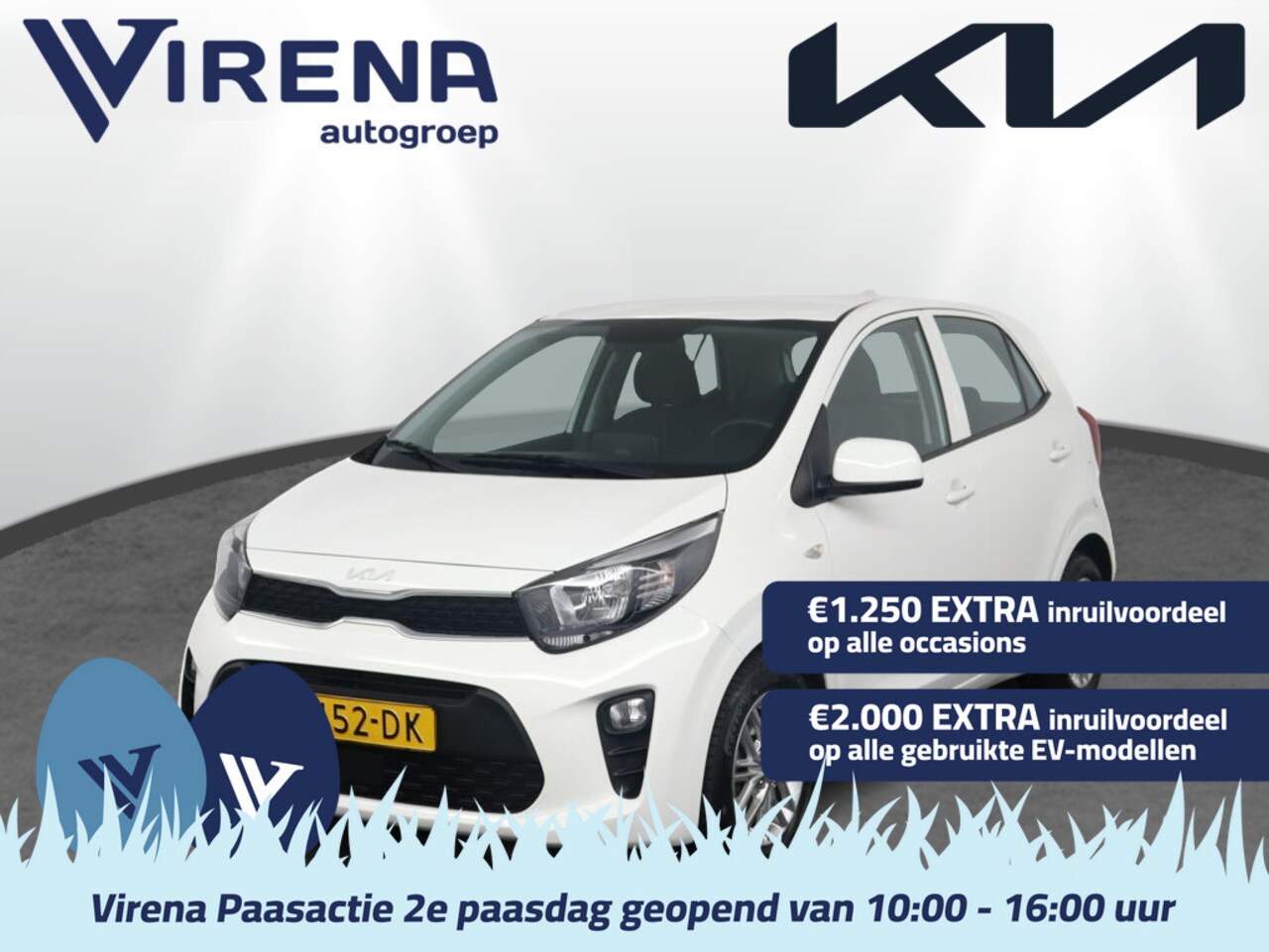 Kia Picanto - 1.0 DPi DynamicLine Navigatie via Apple Carplay/Android Auto - Cruise control - Airco - Ca - AutoWereld.nl
