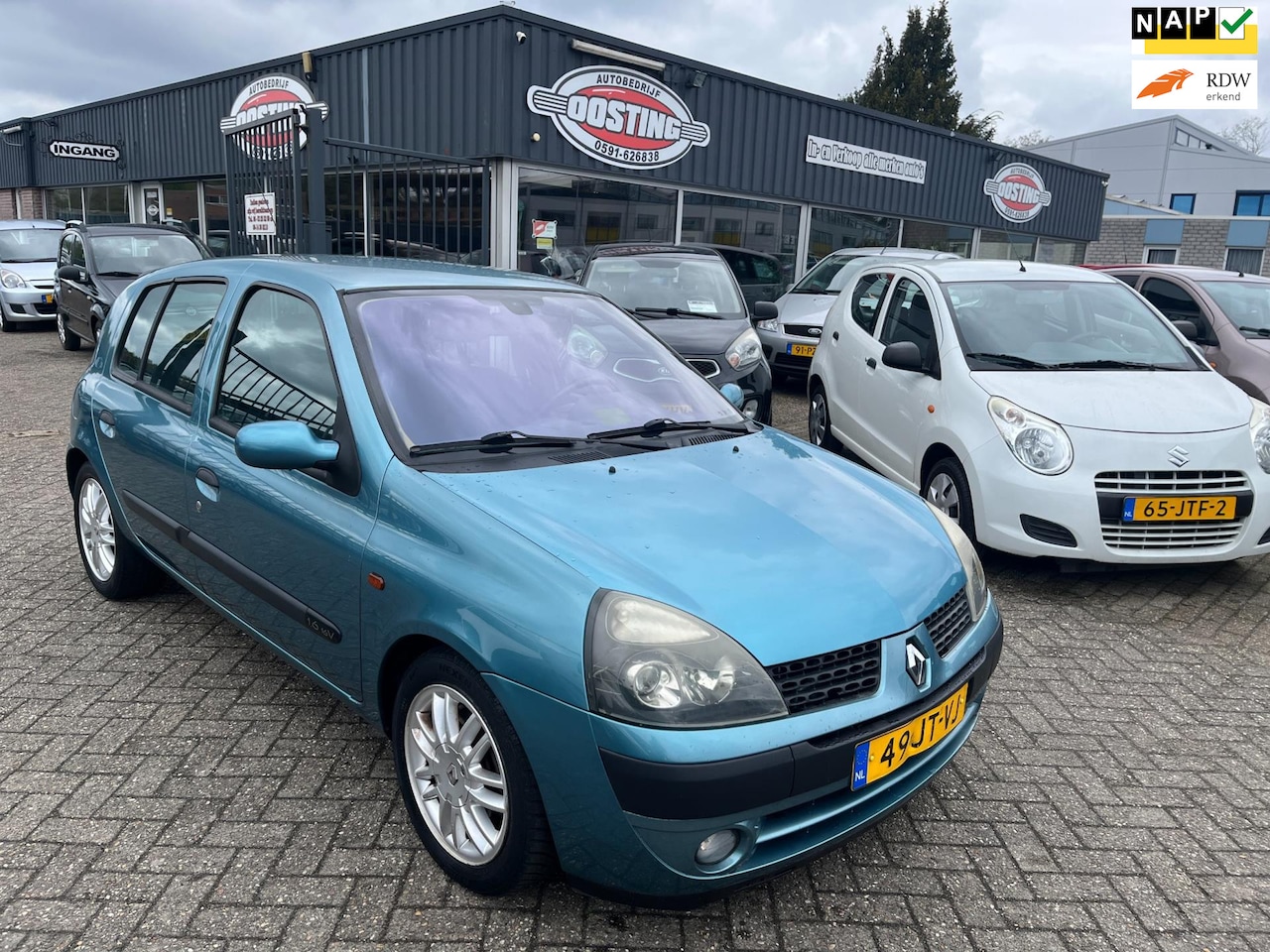Renault Clio - 1.6-16V Dynamique(st-bekr,5drs,airco,lmv,bj02,1499,-) - AutoWereld.nl