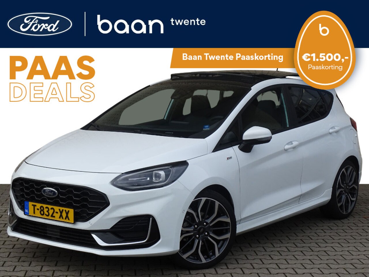 Ford Fiesta - 1.0 Turbo 155pk ST-Line Vignale Full Options! panorama dak / adaptieve led koplampen / 18 - AutoWereld.nl