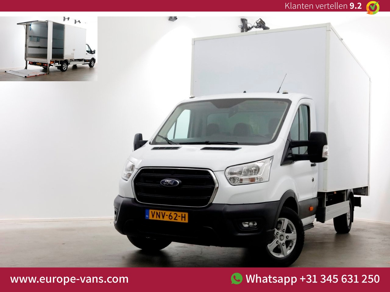 Ford Transit - 350 2.0 TDCI 130pk Bakwagen met laadklep 1.211kg laadvermogen 03-2022 - AutoWereld.nl