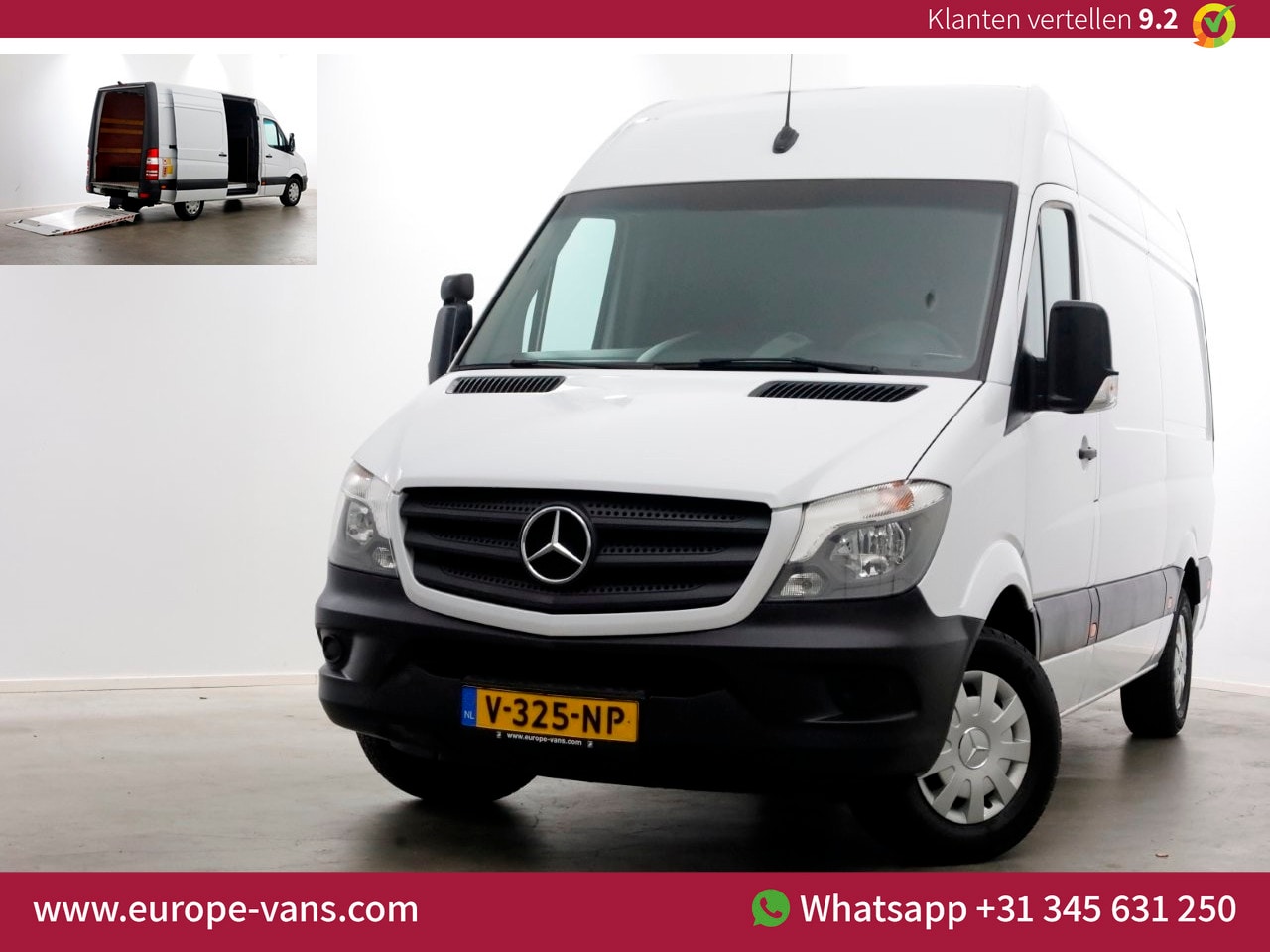 Mercedes-Benz Sprinter - 314 CDI 143pk E6 L2H2 7G Automaat Laadklep 750kg 06-2018 - AutoWereld.nl