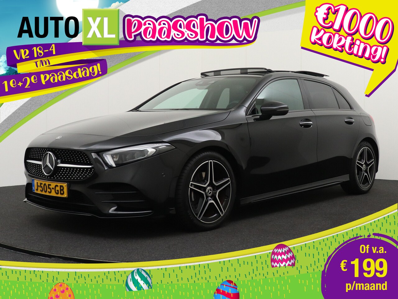 Mercedes-Benz A-klasse - AMG Pano-dak Memory Camera Sfeerverlichting - AutoWereld.nl