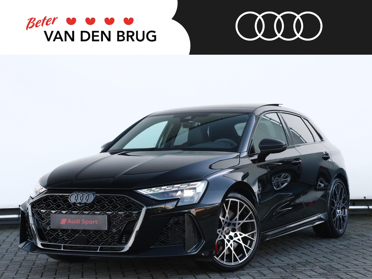 Audi RS3 - Sportback (A4 PI) RS 3 Sportback RS3 2.5 295 kW / 400 pk FSI Sportba RS designpakket rood - AutoWereld.nl