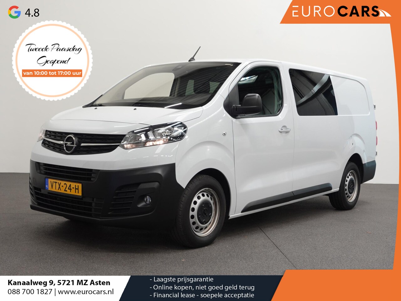 Opel Vivaro - 2.0 CDTI L3H1 Dubbele Cabine Edition Airco Navigatie Trekhaak Carplay Bluetooth - AutoWereld.nl