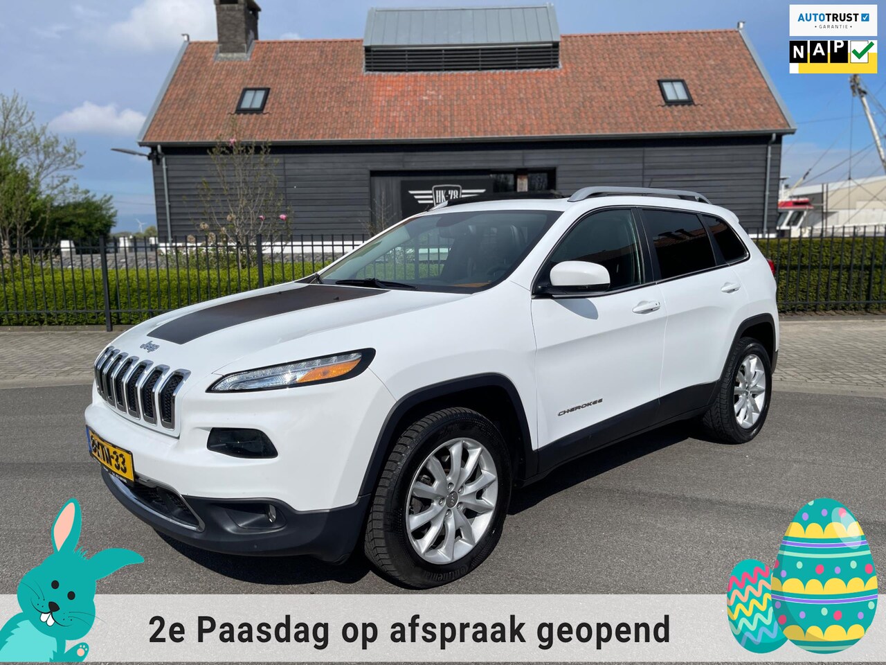 Jeep Cherokee - 2.4i AWD LIMITED AUT. AIRCO PANORAMDAK LEDER CRUISE PDC CAMERA - AutoWereld.nl