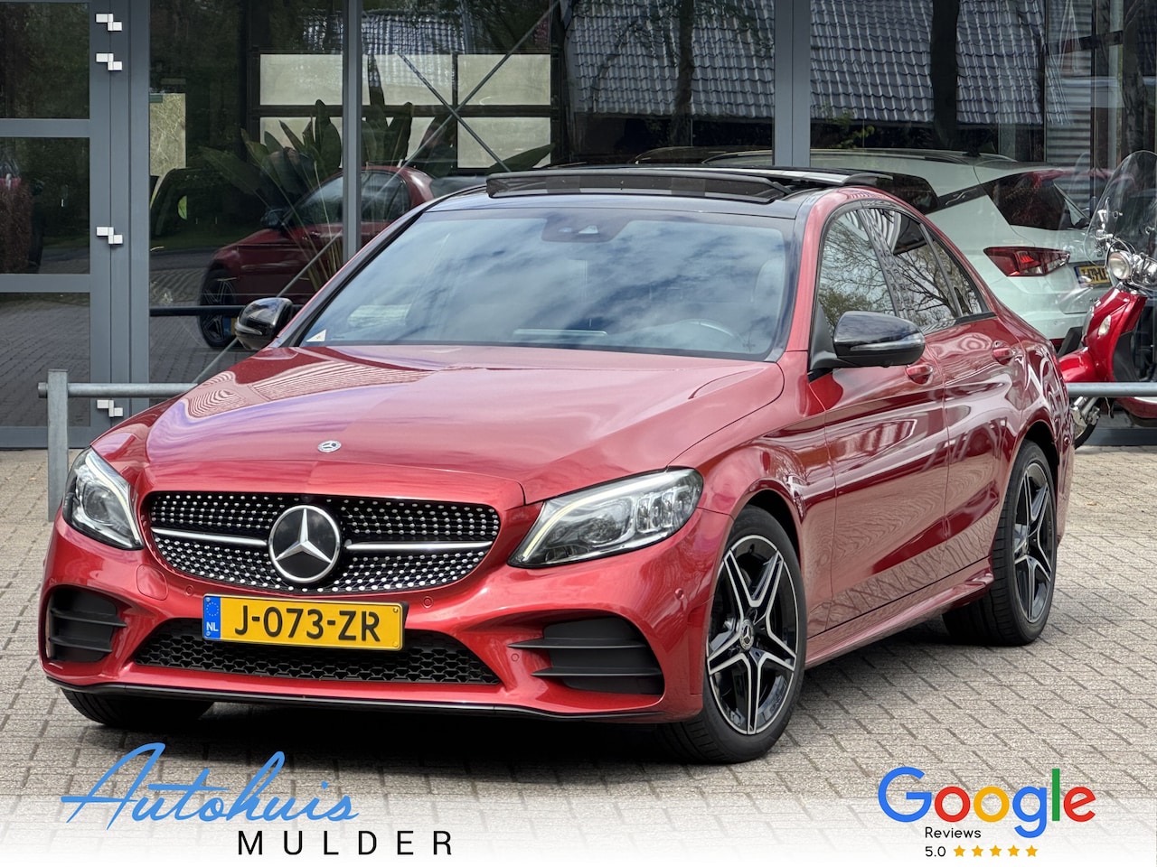 Mercedes-Benz C-klasse - 180 Business Solution AMG /Automaat/360Camera/Led/Led/Panoramadak - AutoWereld.nl