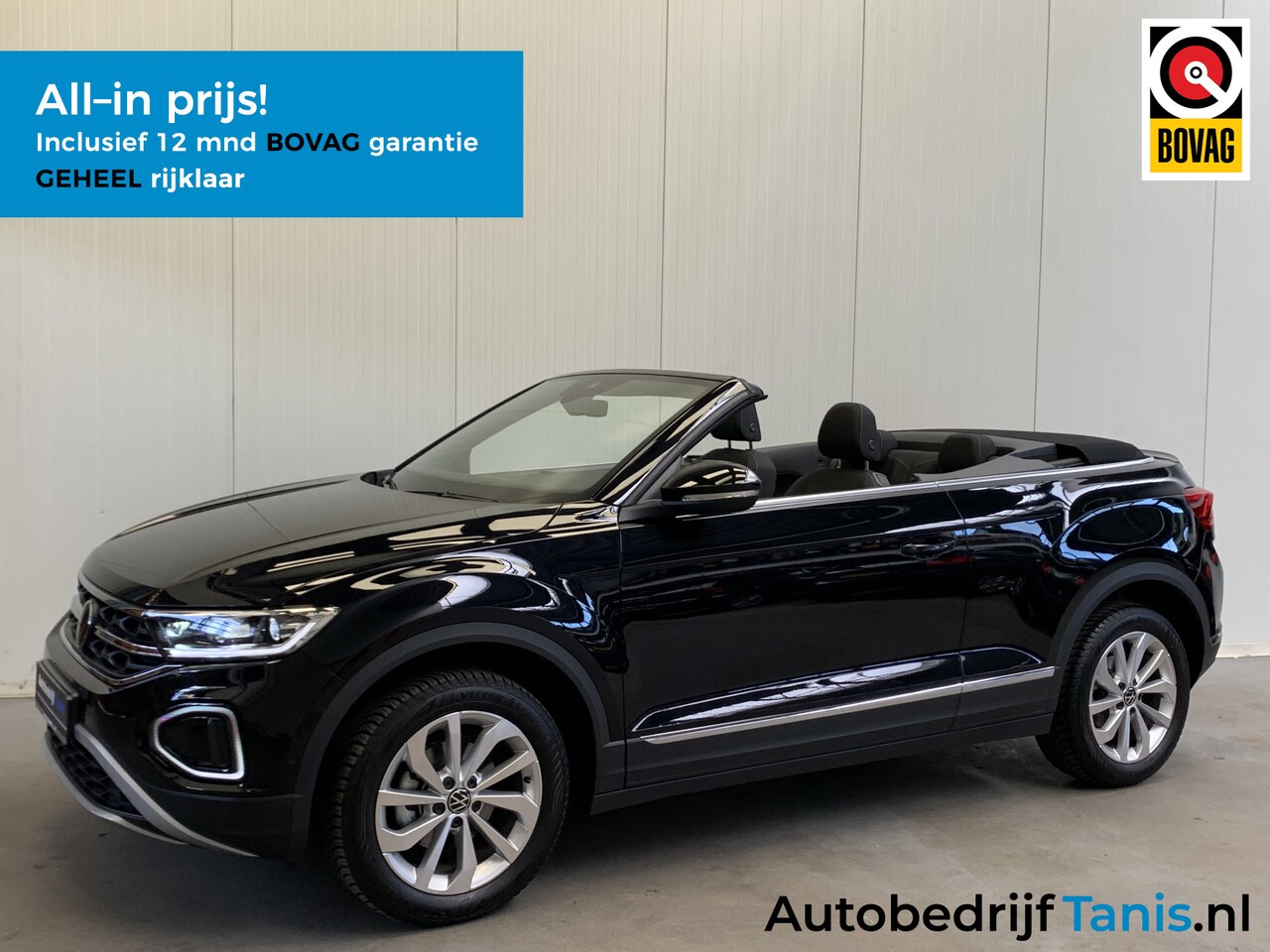 Volkswagen T-Roc Cabrio - 1.0 TSI Style DIGITAL COCKPIT-NAVI-ECC-CAMERA-LMV-PARKEER FUNCTIE - AutoWereld.nl