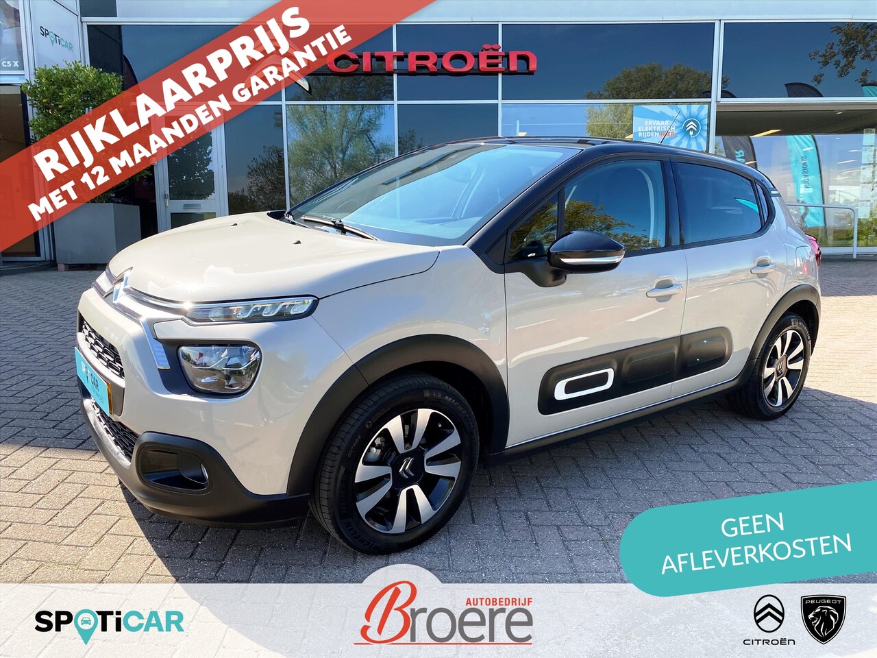 Citroën C3 - 1.2 83pk Shine | trekhaak, parkeersensoren, 16 inch velgen, dab, navigatie via apple carpl - AutoWereld.nl