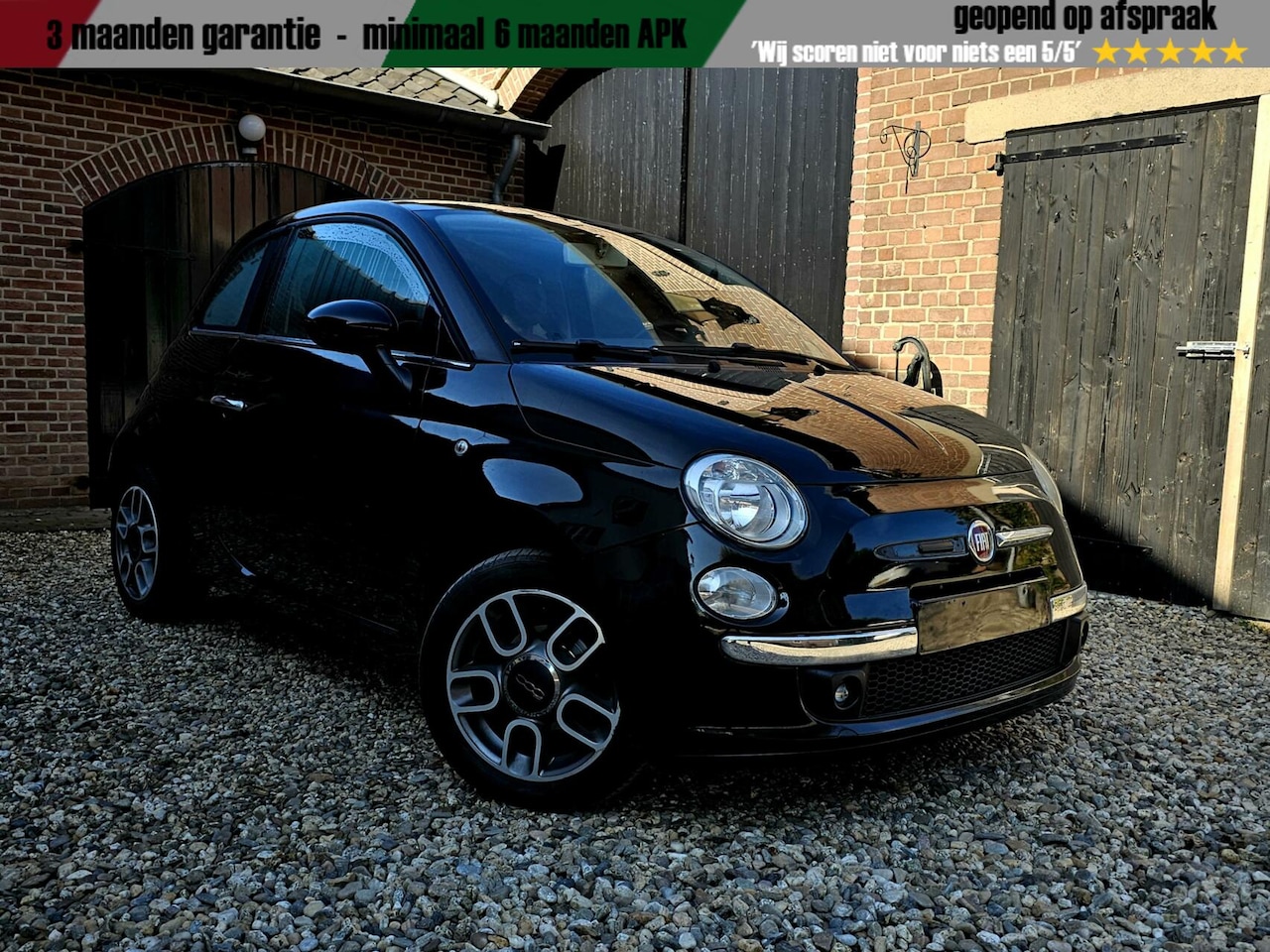 Fiat 500 - 1.2 Lounge |Schuifdak | Carplay | Leer | Garantie - AutoWereld.nl