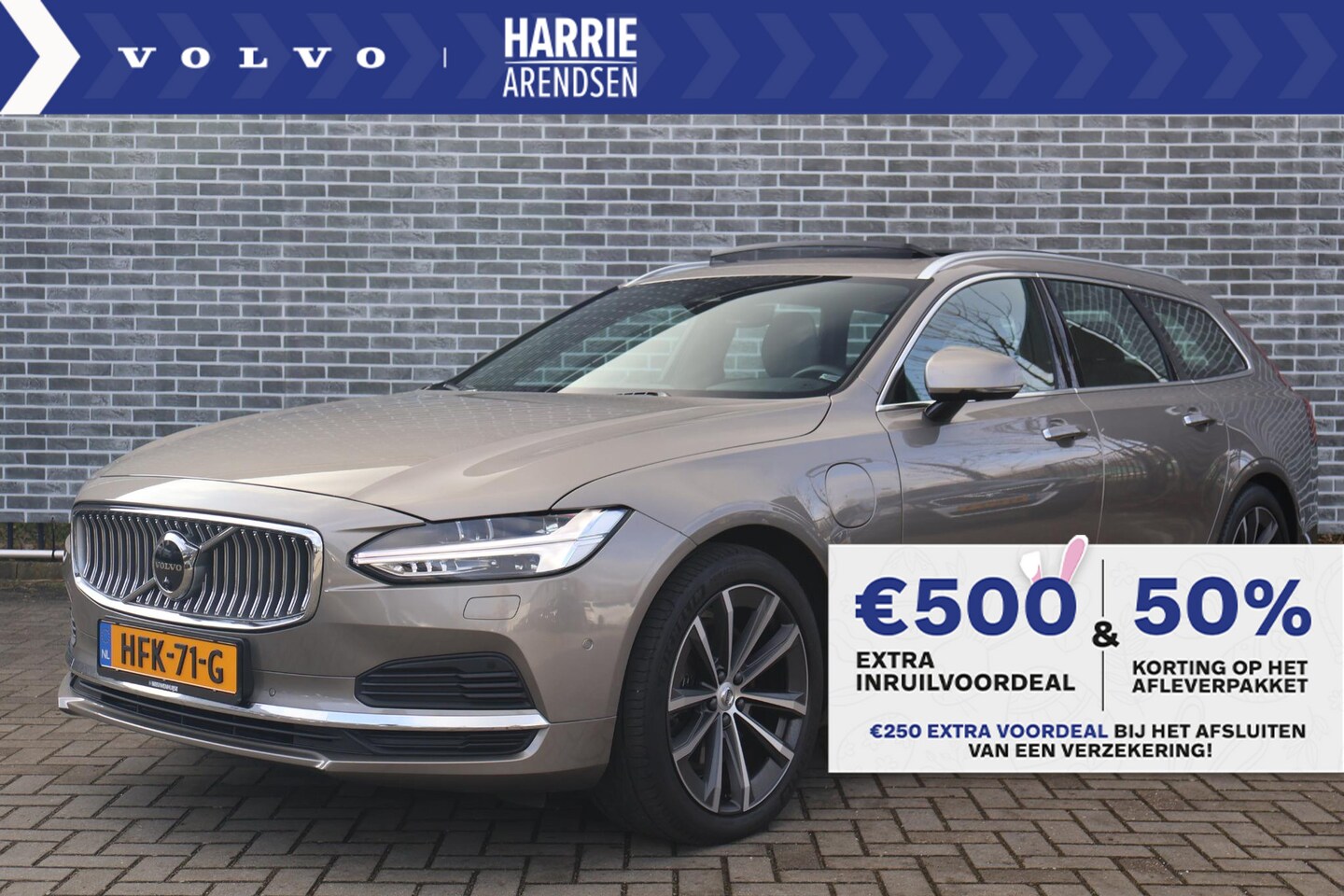 Volvo V90 - Recharge T6 AWD Inscription | Panoramadak | Adaptieve Cruise Control | Bowers & Wilkins Au - AutoWereld.nl