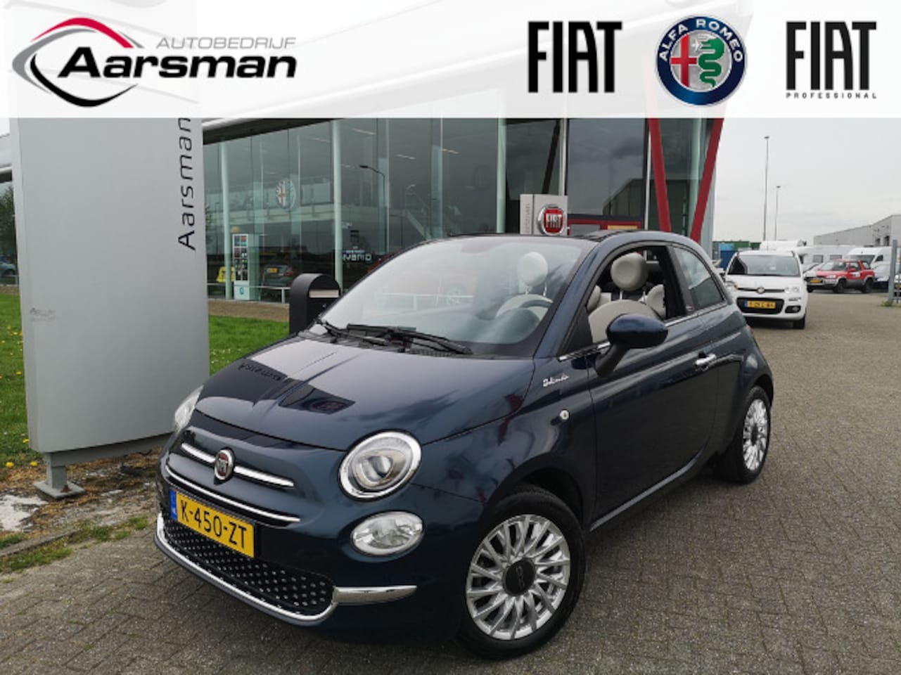 Fiat 500 - 1.0 Hybrid Dolcevita | Beige kap | Apple Carplay & Android Auto | Parkeersensoren - AutoWereld.nl