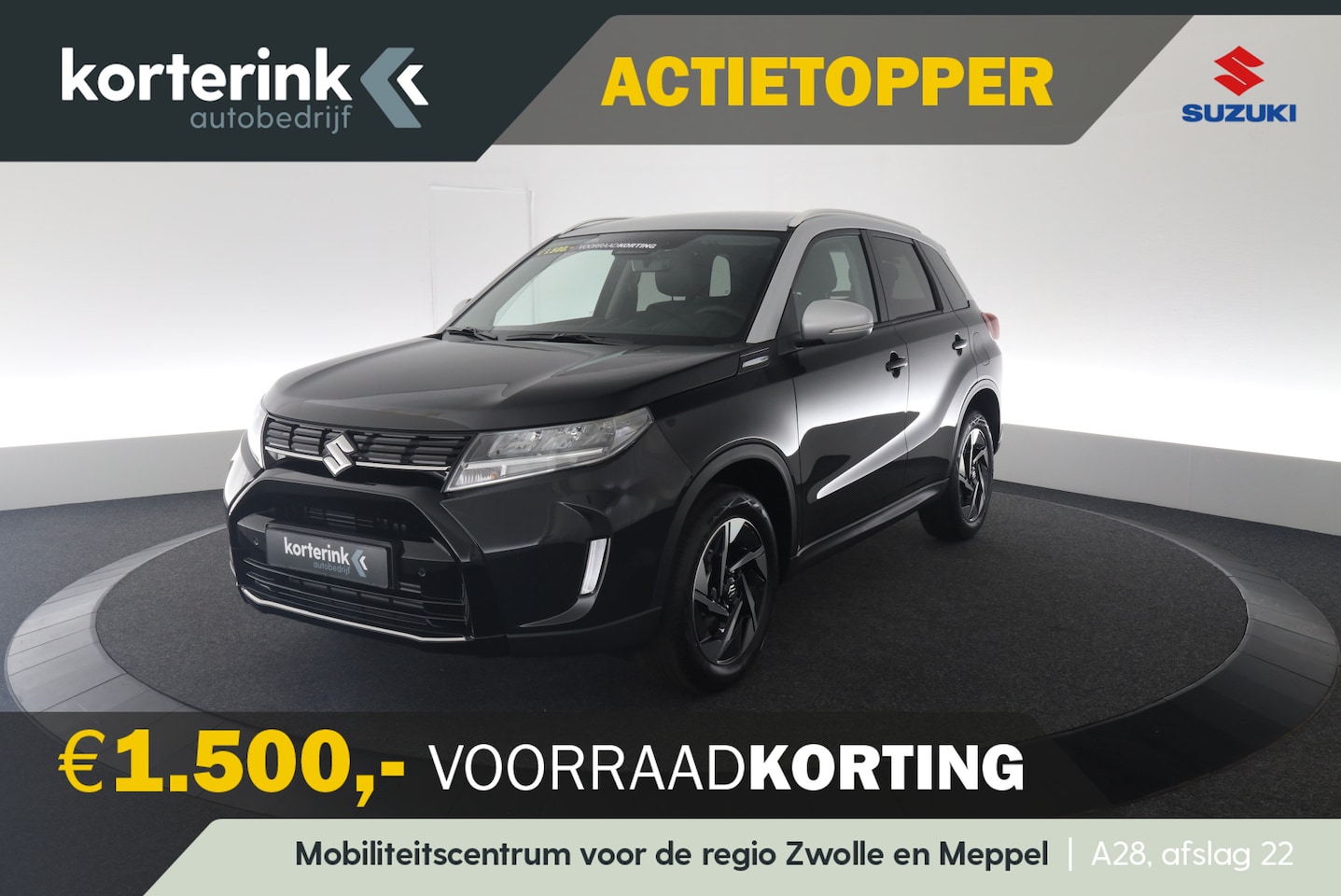 Suzuki Vitara - 1.4 Boosterjet Style Smart Hybrid | Zilveren dak | € 1.500,- korting - AutoWereld.nl