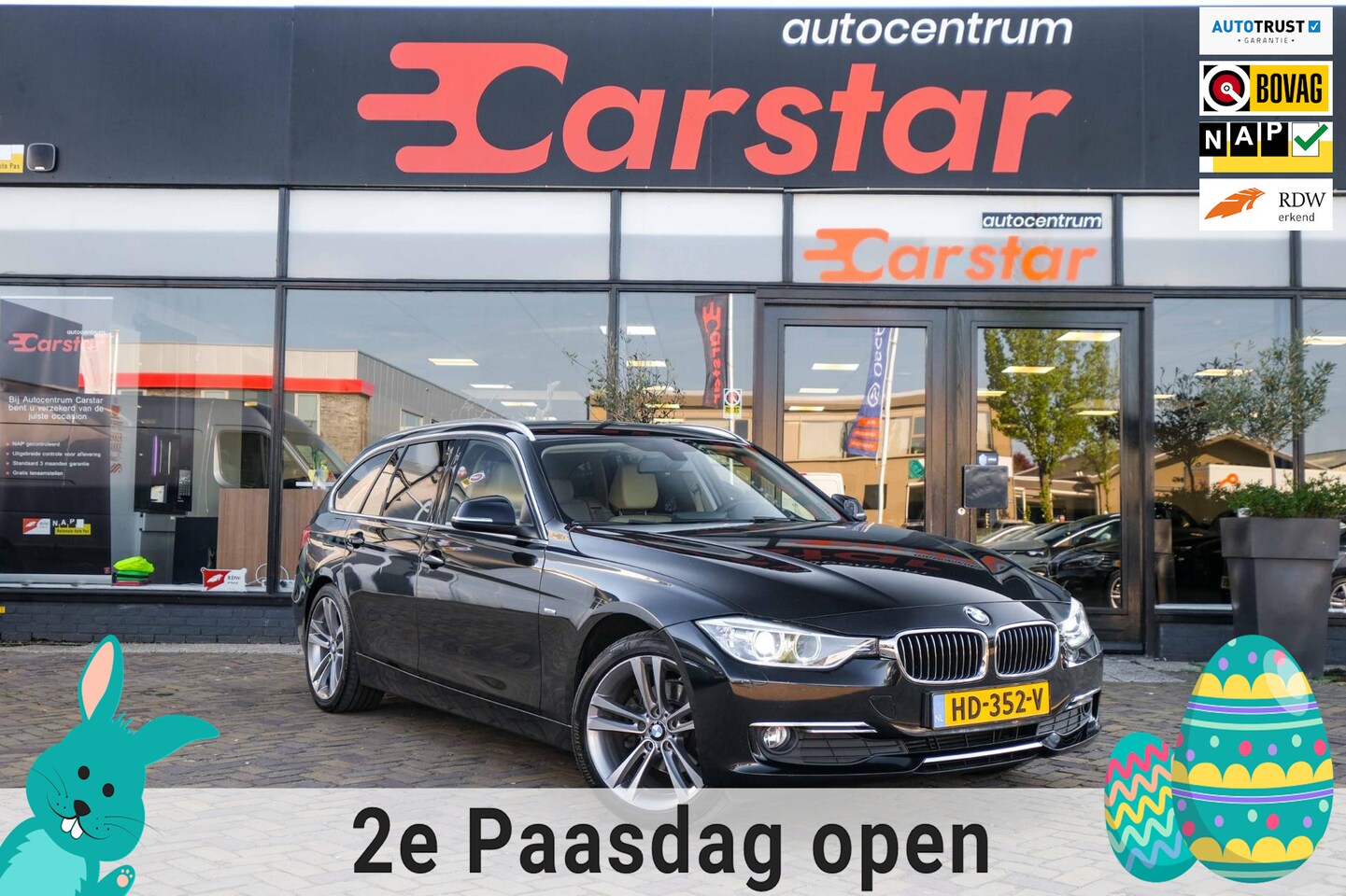 BMW 3-serie Touring - 316d High Executive|Leer|Navi|Cruise|Pdc - AutoWereld.nl