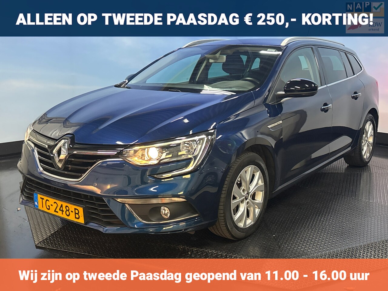 Renault Mégane Estate - 1.3 TCe Limited Clima | Cruise | Navi | PDC | Trekhaak - AutoWereld.nl