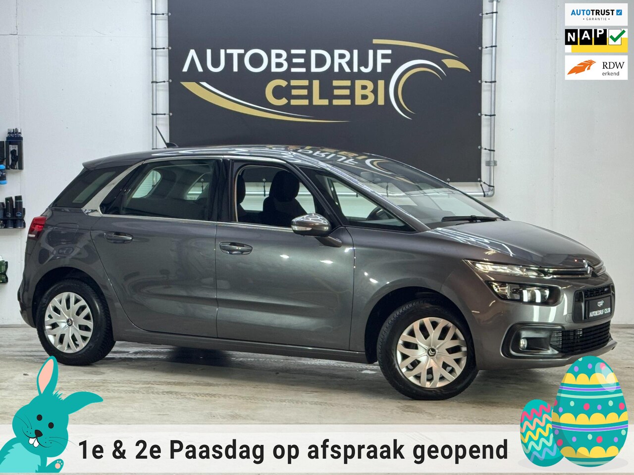Citroën C4 Picasso - 1.2 PureTech Selection 2018 GRIJS 1e EIGN - AutoWereld.nl