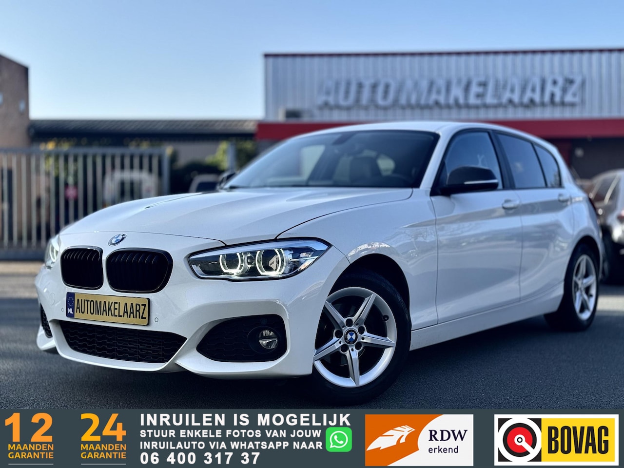 BMW 1-serie - 118i M-SPORT LEDER SHADOW CLIMA CRUISE LED - AutoWereld.nl