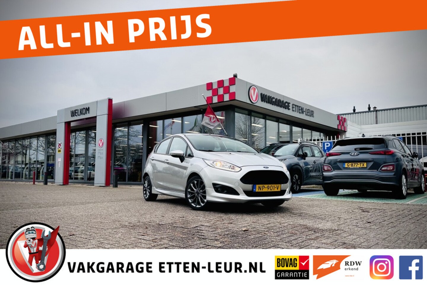 Ford Fiesta - 1.0 EcoB. ST Line / CLIMATE CONTROL / BLUETOOTH / PDC - AutoWereld.nl