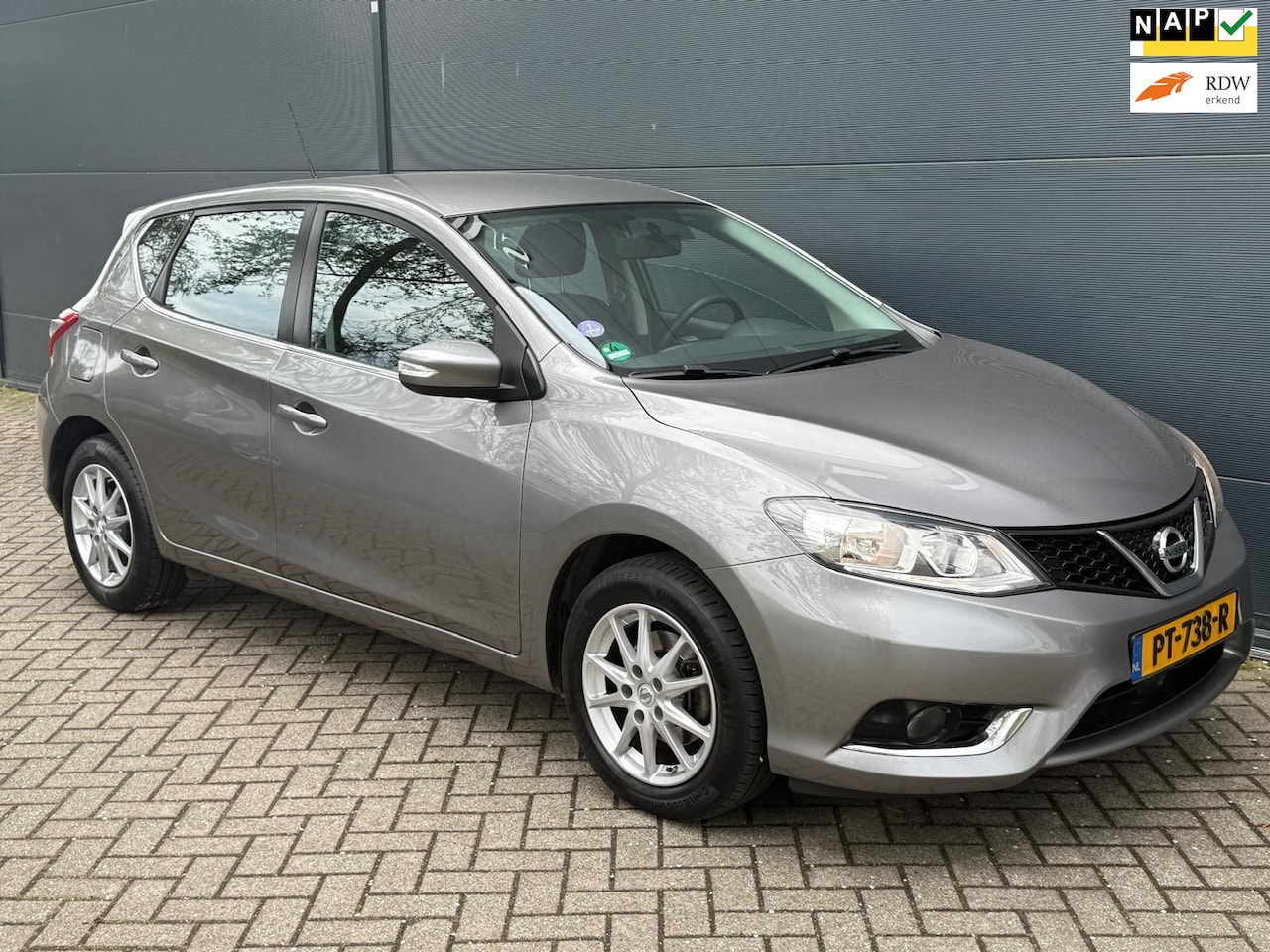 Nissan Pulsar - 1.2 DIG-T Visia/Airco/cruise/bluetoo/trekhaak/1ste eigenaar/ondehoud - AutoWereld.nl