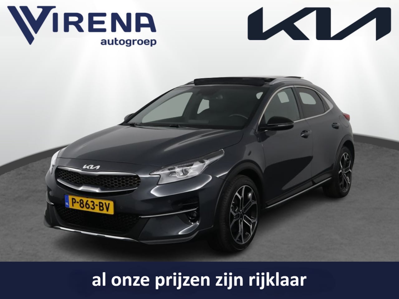 Kia XCeed - 1.5 T-GDI MHEV Black Edition utomaat - glazen schuif-/kanteldak - Cruise control adaptief - AutoWereld.nl