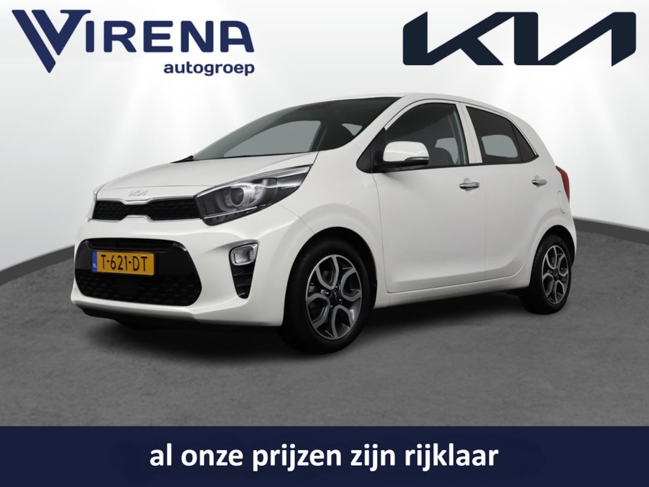 Kia Picanto - 1.0 DPi DynamicPlusLine - Navigatie - Climate Control - Apple Carplay-/Android Auto - Acht - AutoWereld.nl