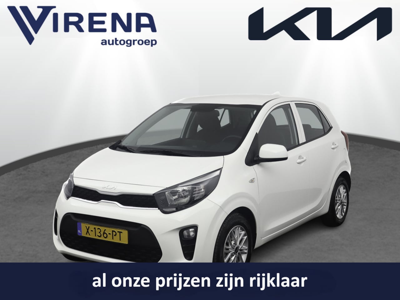 Kia Picanto - 1.0 DPi DynamicLine - Airco - Apple Carplay/Android Auto - Cruise Control - Fabrieksgarant - AutoWereld.nl