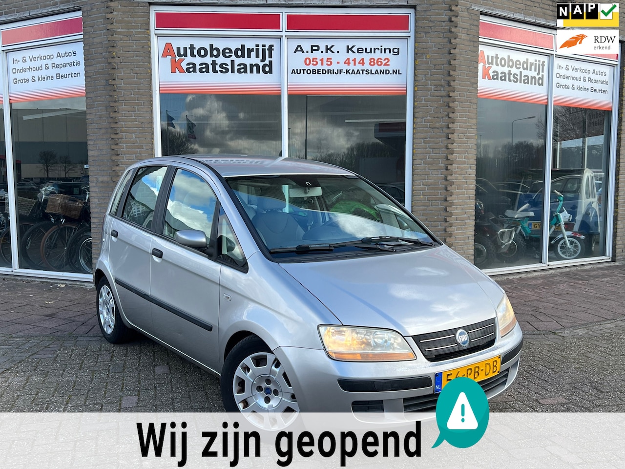 Fiat Idea - 1.4-16V Active - 149.060 KM - Nieuwe APK! - AutoWereld.nl