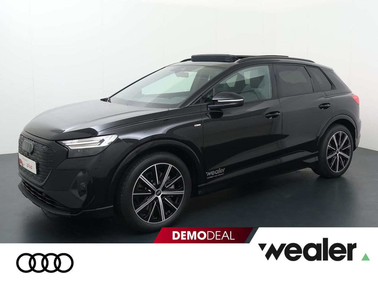 Audi Q4 e-tron - 45 quattro S Edition 82 kWh | Panoramadak | Privacy Glas | Zwart Optiekpakket Plus | Ambie - AutoWereld.nl