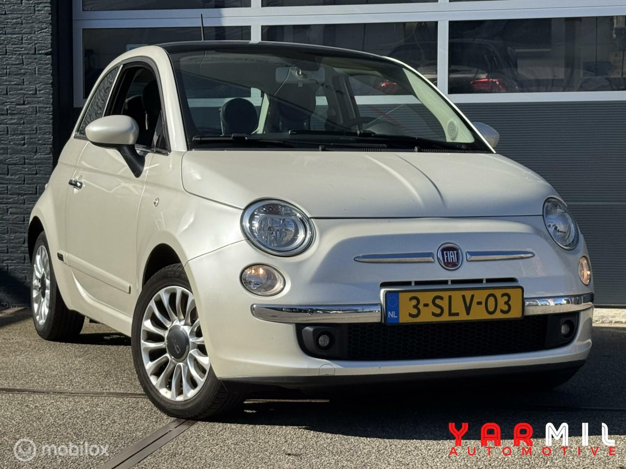 Fiat 500 - TwinAir PARELMOER WIT AIRCO GLAZENDAK DEALER ONDERHOUDEN - AutoWereld.nl