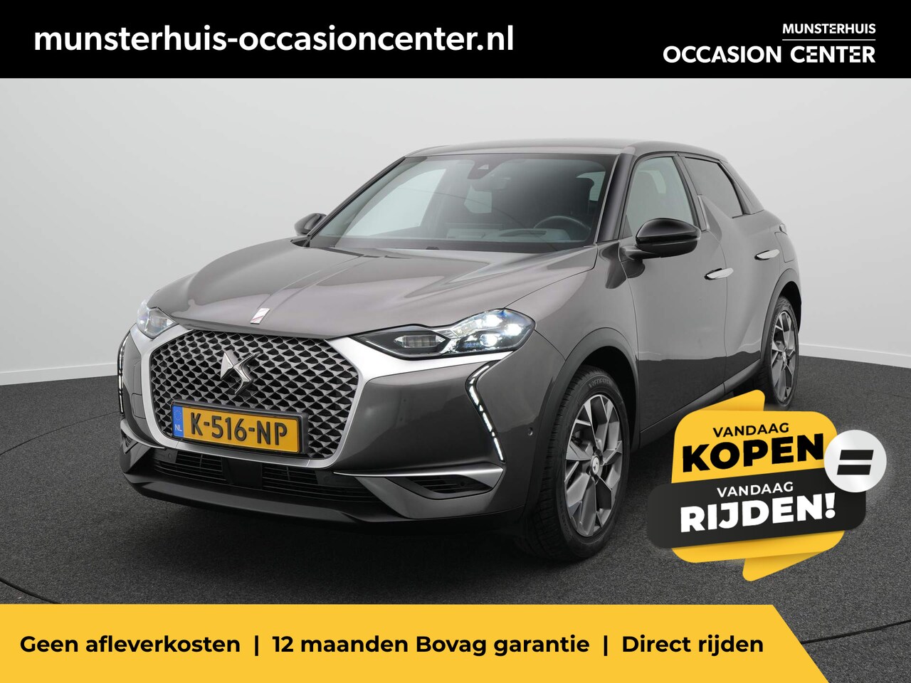 DS 3 Crossback - E-Tense So Chic 50 kWh - RIJKLAARPRIJS - Volledig elektrisch - ACTIEPRIJS - AutoWereld.nl