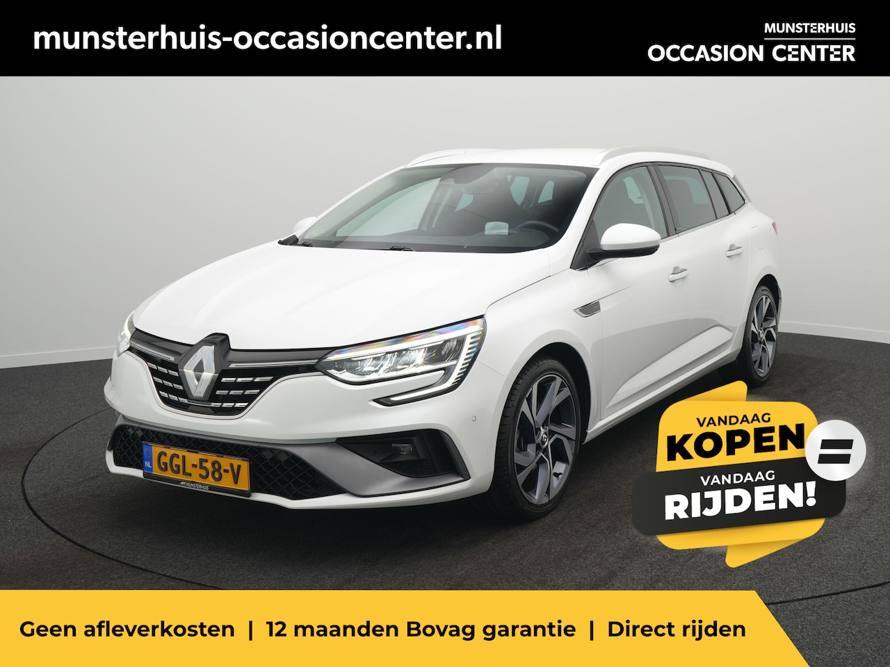 Renault Mégane E-Tech - Estate 1.6 Plug-In Hybrid 160 R.S. Line - RIJKLAARPRIJS - 18 inch velgen - Sportieve uitvo - AutoWereld.nl