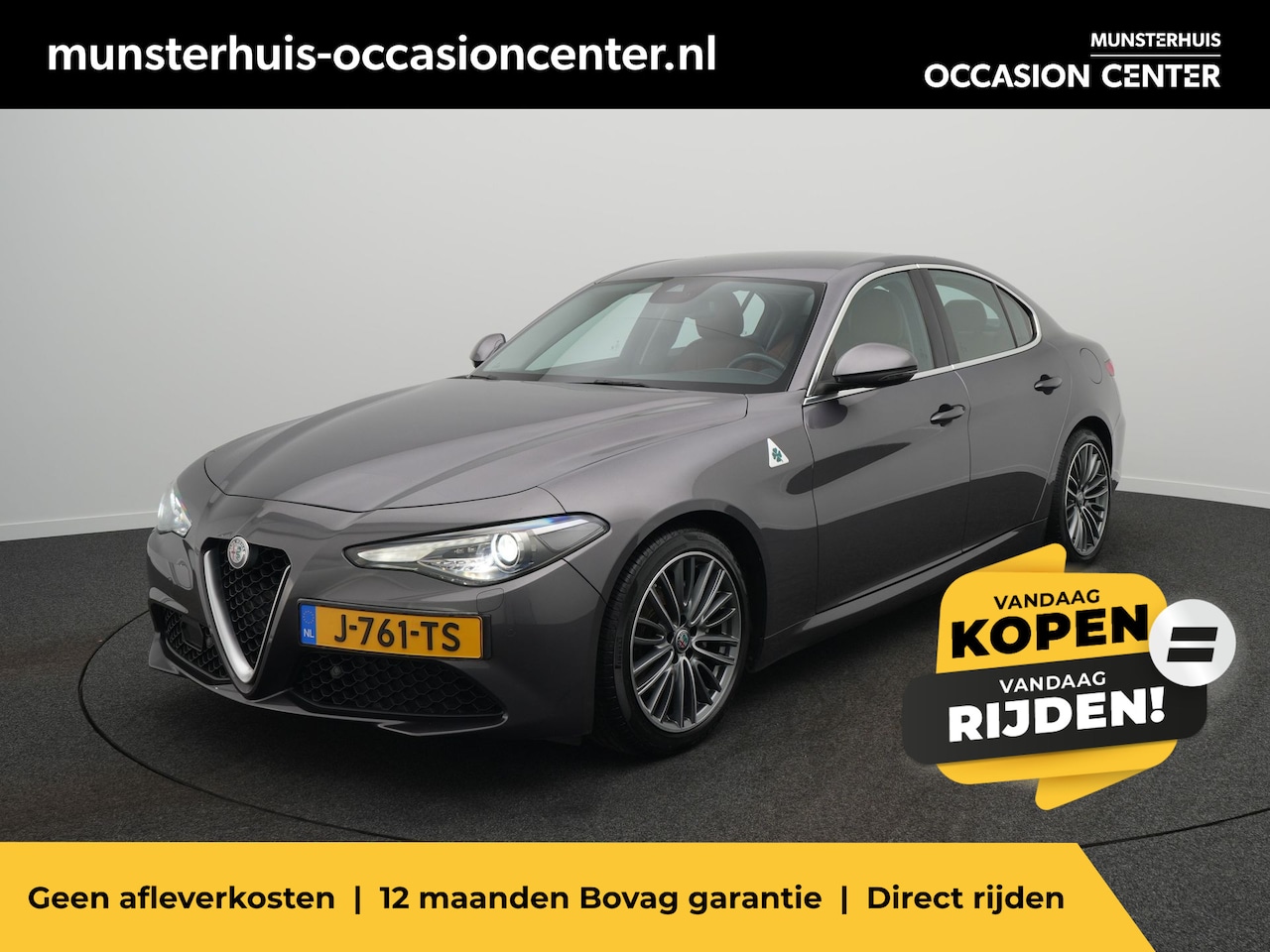 Alfa Romeo Giulia - 2.0T Super - RIJKLAARPRIJS - Achteruitrijcamera - Cognac leder - Stoel- en stuurverwarming - AutoWereld.nl