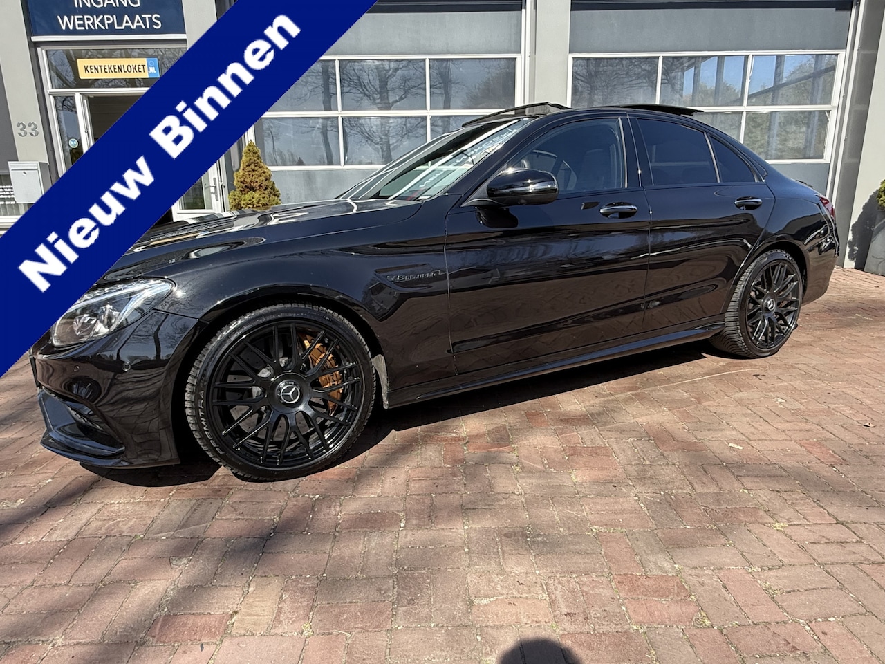 Mercedes-Benz C-klasse - AMG 63 S 4.0 Edition 1 downpipe Vol optie 650PK stage 2 chiptuning Schuifdak,Leer,19Inch,C - AutoWereld.nl