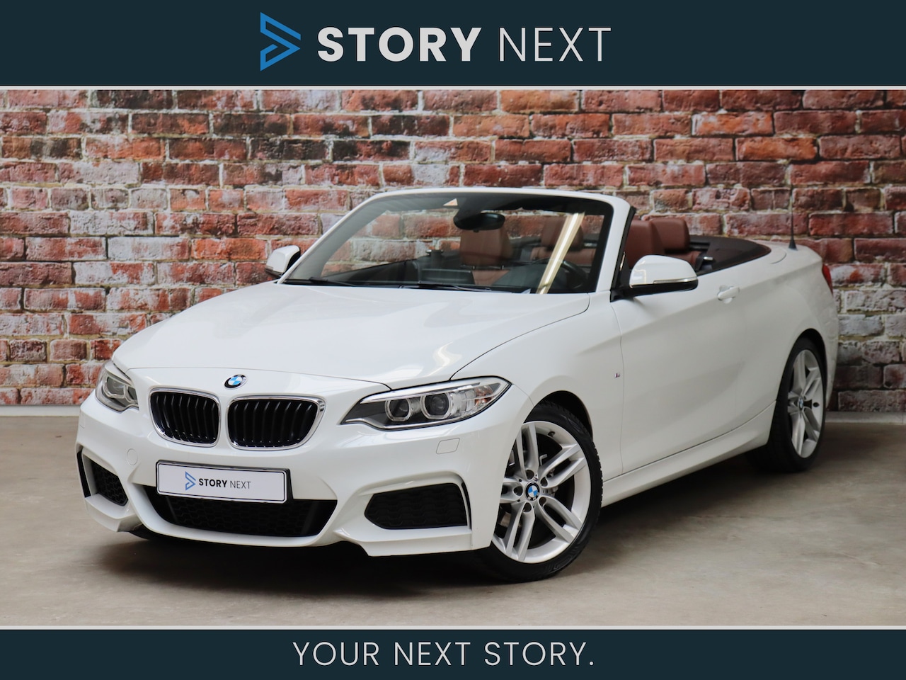 BMW 2-serie Cabrio - 218i High Executive M Sport Pakket Automaat / Trekhaak / Leder / Navigatie Professional / - AutoWereld.nl
