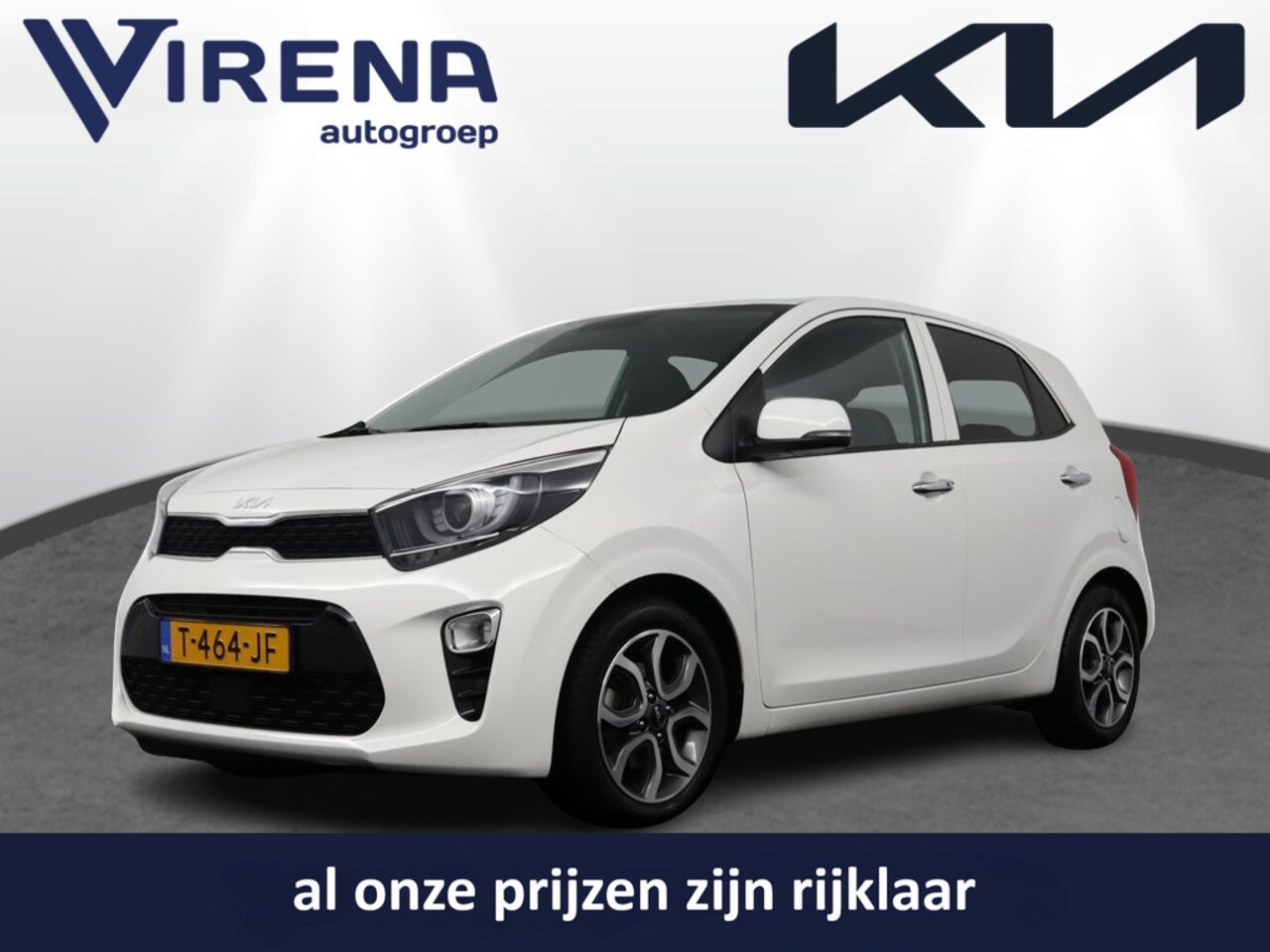 Kia Picanto - 1.0 DPi DynamicPlusLine - Cruise Control - Climate Control - Keyless Entry - Navigatie - A - AutoWereld.nl